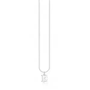 Image of Silver Letter E Necklace KE2014-001-21-L45v