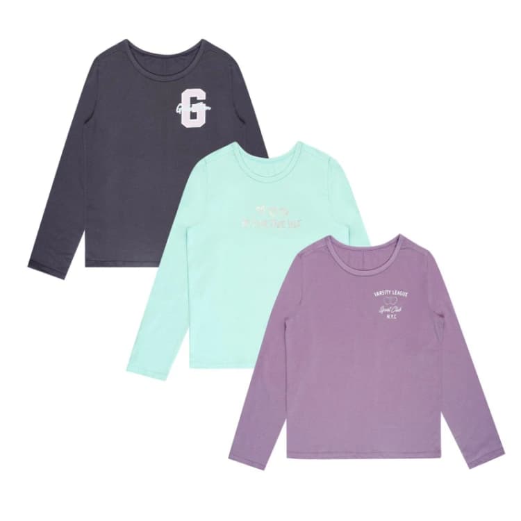 Image of Miso 3 Pack T-Shirt Juniors - Multi Multi 6 - 7 Years