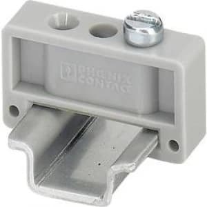Image of Phoenix Contact 1421633 EMK End Holder For G Or Top hat Rail Compatible with details End supprt for snap in mini ter