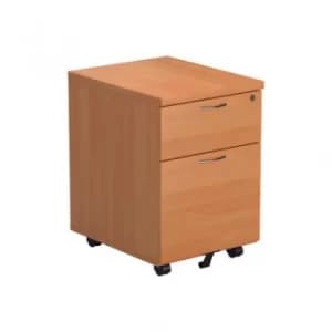 Image of First 2 Drawer Mobile Pedestal Beech Version 2 TESMP2BE2