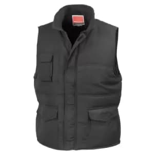 Image of Result Mens Mid-Weight Bodywarmer Showerproof Windproof Jacket (S) (Black)