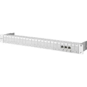 Image of Metz Connect 130920-E 24 ports Network patch panel 483mm (19) CAT 6A 1 U Multicolour