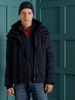 Image of Superdry Ottoman Arctic SD Windcheater Jacket - Navy, Size XS, Men