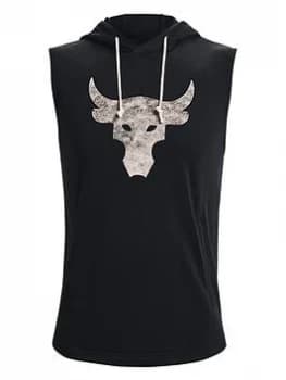 Image of Urban Armor Gear Training Project Rock Terry Sleeveless Hoodie - Black/White Size M Men