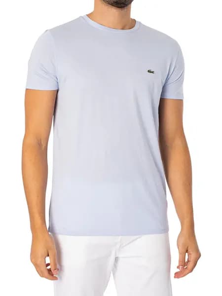 Image of Lacoste Logo T-Shirt Light Blue M