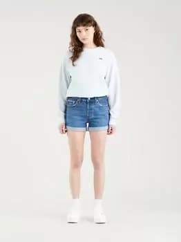 Image of 501 Rolled Shorts - Blue