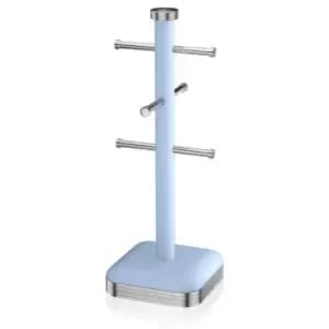 Image of Swan Retro Mug Tree Blue