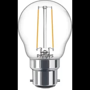Image of Philips 2W LEDluster (BC/B22) Golf Ball Very Warm White - 76696500