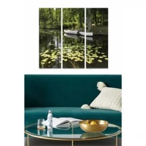 Image of MDF666007249 Multicolor Decorative MDF Painting (3 Pieces)