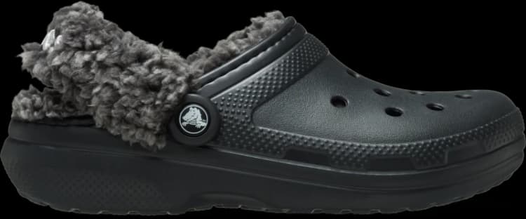 Image of Crocs Unisex Classic Fleece Lined Clogs Black W5/M4