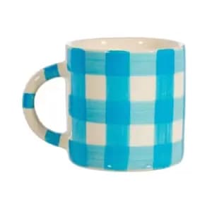 Image of Sass & Belle Gingham Mug Blue