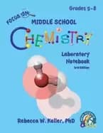 Image of focus on middle school chemistry laboratory notebook 3rd edition