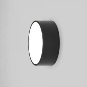 Image of LED 1 Light Outdoor Small Flush Light Textured Black IP65