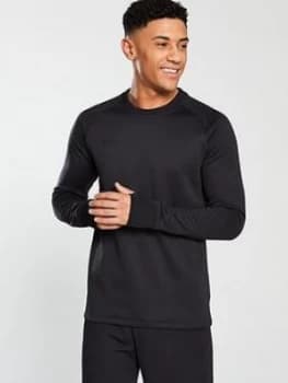 Image of Nike Academy Therma Crew Top Black Size L Men