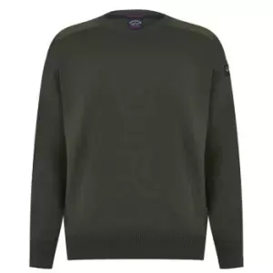 Image of Paul And Shark Marine V Neck Sweater - Green
