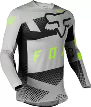 Image of FOX Flexair Riet Motocross Jersey, grey, Size L, grey, Size L