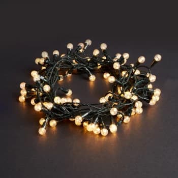 Image of Robert Dyas 100 Low Voltage LED Crackle Berry Lights - Warm White