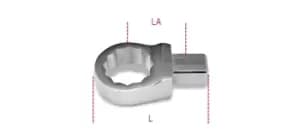 Image of Beta Tools 653 10mm Bi-Hex Ring Wrench for Rect. Dr 9x12mm Torque Bar 006530010