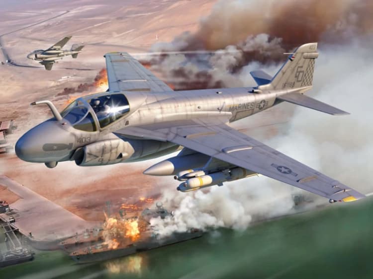 Image of Trumpeter 1/72 Scale US Navy A-6E Intruder TRAM Model Kit