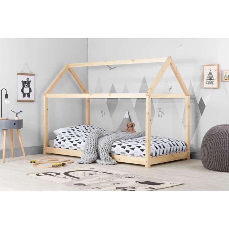 Image of Birlea House 3ft Single Pine Wooden Bed Frame