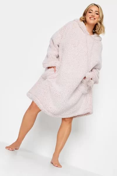 Image of Teddy Drawstring Snuggle Hoodie
