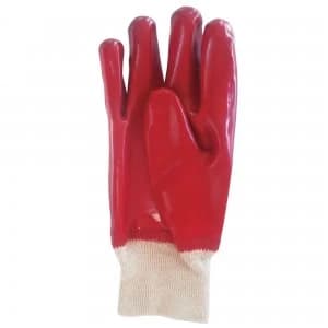 Image of Wickes Red PVC Gloves - One Size