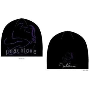 Image of John Lennon - Peace & Love Beanie Hat