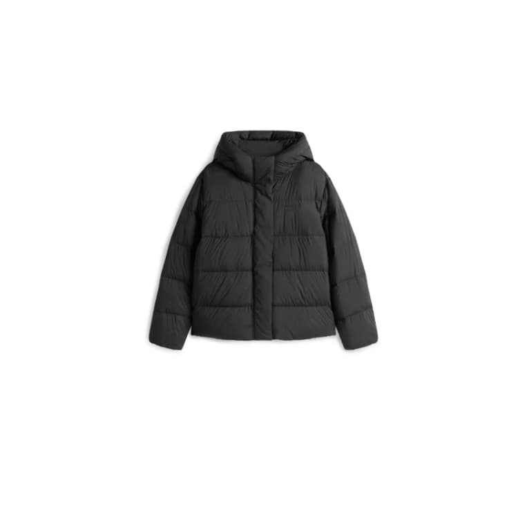 Image of Tommy Hilfiger Womens Down Short Puffer Jacket Black female 12 (M)