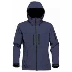 Image of Stormtech Womens/Ladies Epsilon 2 Hooded Soft Shell Jacket (S) (Navy/Graphite Grey)