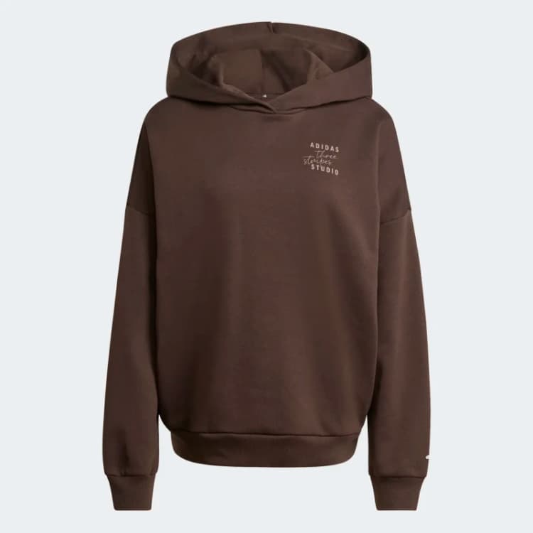 Image of Adidas Sweatshirt woman adidas Studio HD Auco 3-Stripes Marron Female XS