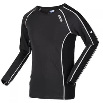 Image of Regatta Beru Base Layer Top - Ash/Black