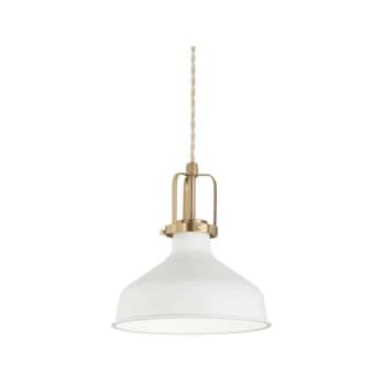 Image of Ideal Lux Lighting - Ideal Lux ERIS-1 - Indoor Dome Ceiling Pendant Lamp 1 Light White, E27