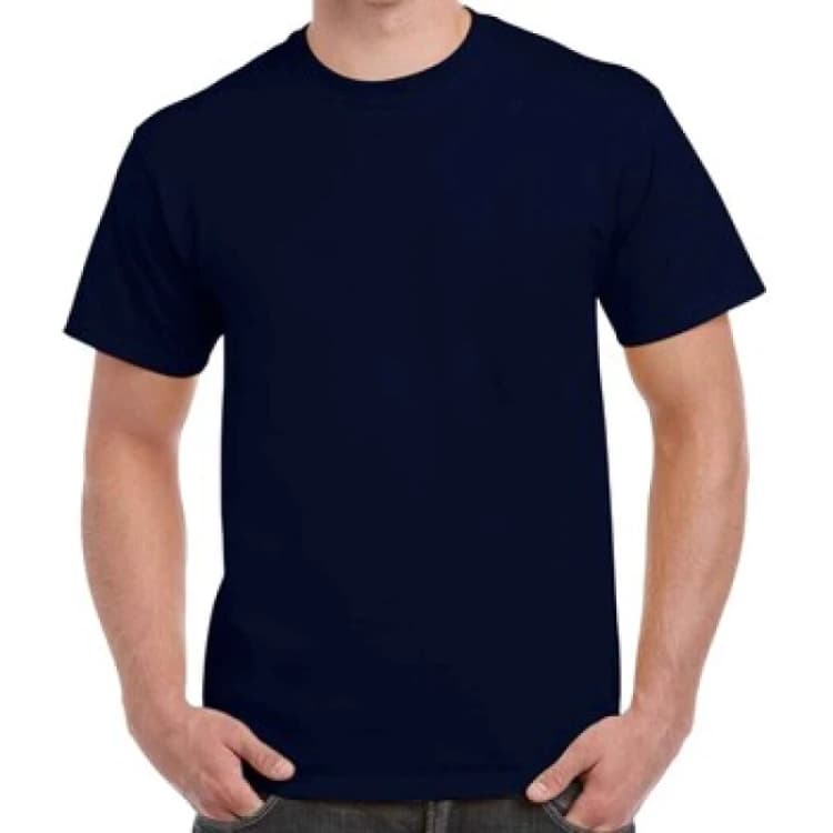 Image of Gildan Mens Heavy Cotton T-Shirt in Navy Size: XL Navy Male XL