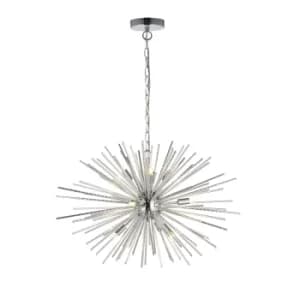 Image of 9 Light Spherical Pendant Chrome Plate, G9