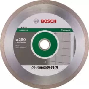 Image of Bosch 2608602638 250x30/25.4mm DIAMOND CUTTING DISC CERAMIC HPP