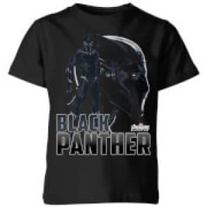Image of Avengers Black Panther Kids T-Shirt - Black - 11-12 Years