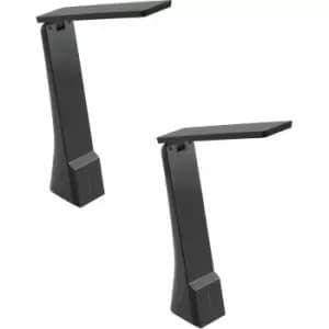 Image of 2 pack Table Lamp Colour Black Integral Rechargeable Battery LED 1.8W Included