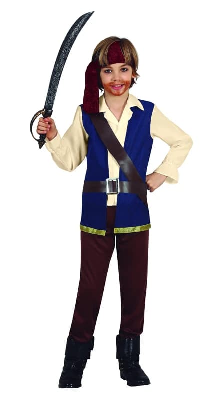 Image of Fiestas Guirca Pirate Boy, Child, 3 ? 4 Years, Brown CLG-FG77739
