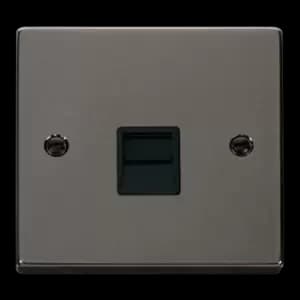 Image of Click Scolmore Deco 1 Gang Master Telephone Socket - VPBN120BK
