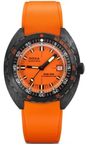 Image of Doxa Watch SUB 300 Carbon COSC Professional Rubber
