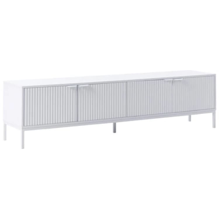 Image of Beliani Minimalist TV Stand Adelaide White