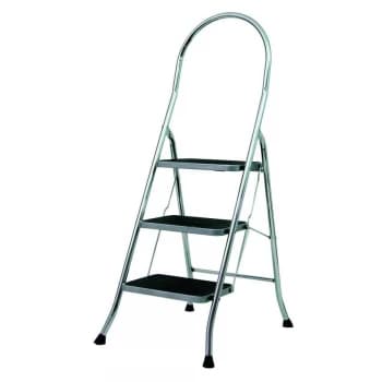 Image of GPC Chrome Plated Folding Steps 3 Treads
