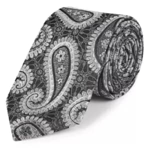 Image of Ted Baker Queenie Silk Tie Mens - Silver