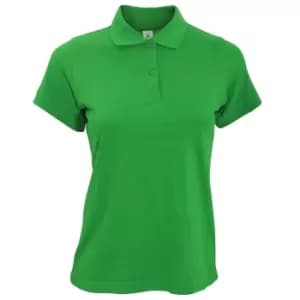 Image of B&C Safran Pure Ladies Short Sleeve Polo Shirt (XS) (Kelly Green)