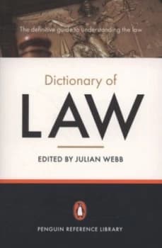 Image of The Penguin Dictionary of Law by Julian Webb Book