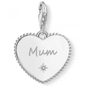 Image of THOMAS SABO Silver Mum Heart Charm 1686-051-21