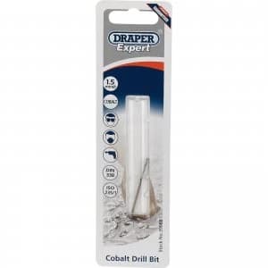 Image of Draper Expert HSS Cobalt Drill Bit 1.5mm Pack of 1