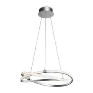 Image of Built-in LED pendant lamp Infinity Silver 1 bulb 40cm