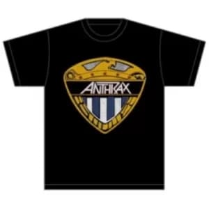 Image of Anthrax Eagle Shield Mens Black T-Shirt: Small