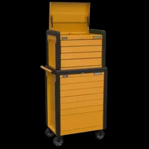 Image of Superline Pro Rollcab 11 Drawer Push-To-Open Orange